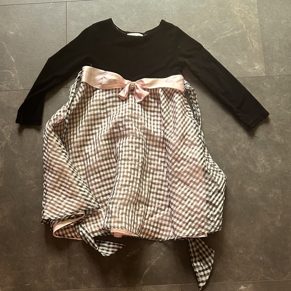 Bonnie Jean Black and Pink Dress 4